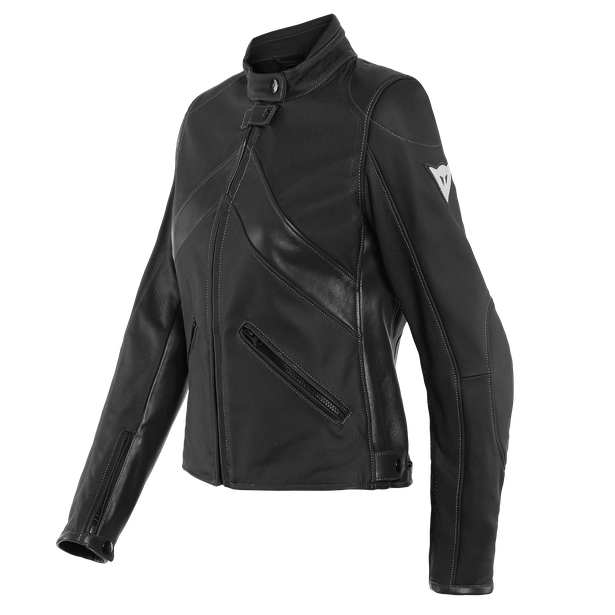 Куртка кожаная женская Dainese Santa Monica Lady Perforated Black