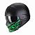 Мотошлем Scorpion Exo Combat Combat Evo Samurai Черный/Зеленый