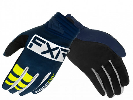 Перчатки FXR MX Prime MX Glove 22 Midnight/White/Yellow S