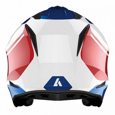 Открытый шлем Airoh TRR S Keen Blue/Red Gloss L