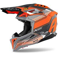 Кроссовый шлем Airoh Aviator 3 Wave Orange Chrome