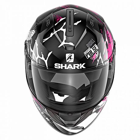 Шлем интеграл Shark RIDILL DRIFT-R, Черный/Фиолетовый/Белый
