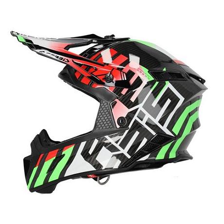 Шлем Acerbis STEEL CARBON 22-06 Green/Red M