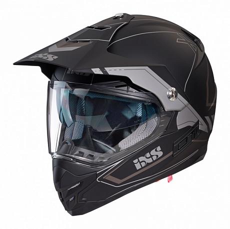 Шлем HX 207 2.0 IXS Черно-серый матовый