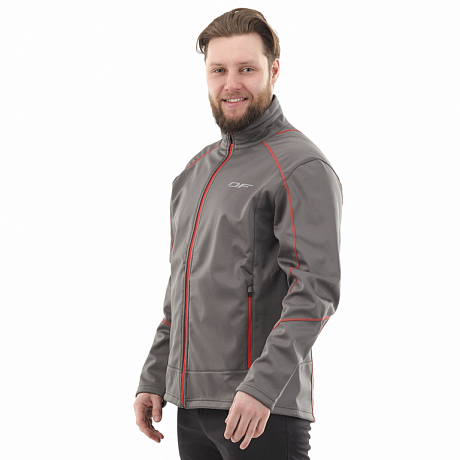 Куртка Dragonfly Explorer Grey-Red мужская Softshell XS