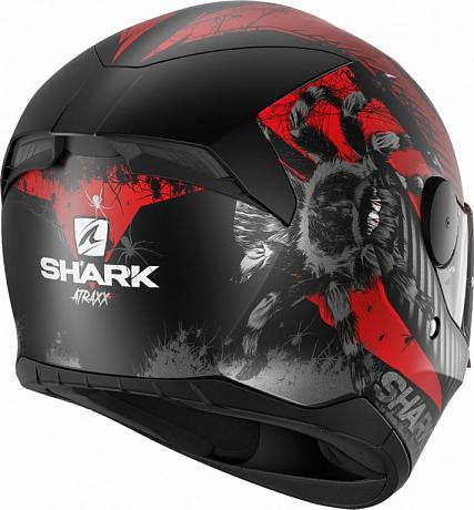 Мотошлем Shark D-Skwal 2 Atraxx Черный/красный XS