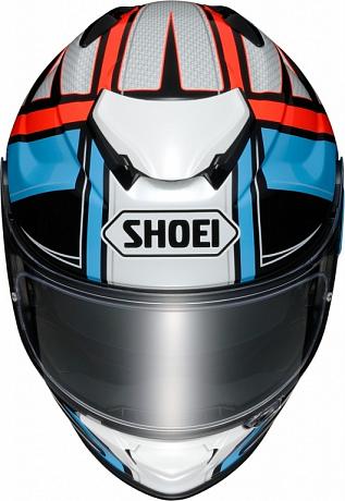 Шлем интеграл Shoei GT-Air 2 Haste Сине-бело-оранжевый