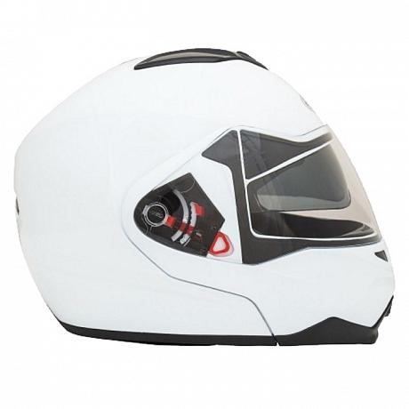 Шлем модуляр с солнцезащитными очками GSB G-339 White Glossy BT XS
