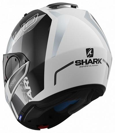 Шлем модуляр Shark Evo-One 2 Slasher, цвет Белый/Черный/Серый