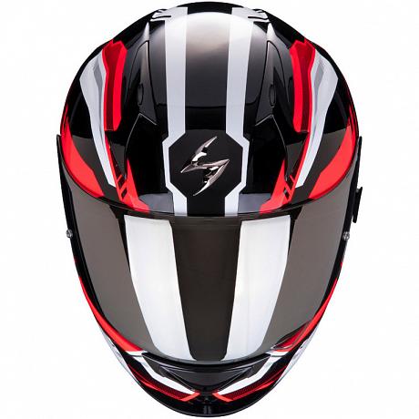 Мотошлем Scorpion EXO-390 Boost, цвет Черный/Белый/Красный XL