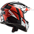 Кроссовый шлем LS2 MX437 Evo Strike Black White Red M