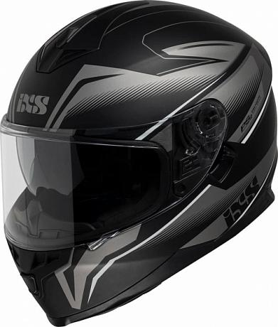 Шлем интеграл IXS HX 1100 2.3 черно-серый матовый XS
