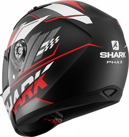 Шлем интеграл Shark Ridill 1.2 Phaz Mat Black/Red/White XS