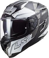 Шлем интеграл LS2 FF327 Challenger Allert серый матовый/серебристый