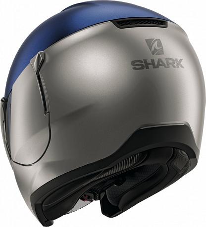Шлем открытый Shark Citycruiser Dual Blank Mat Silver/blue/silver