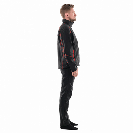 Куртка Dragonfly Explorer Black-Red мужская Softshell