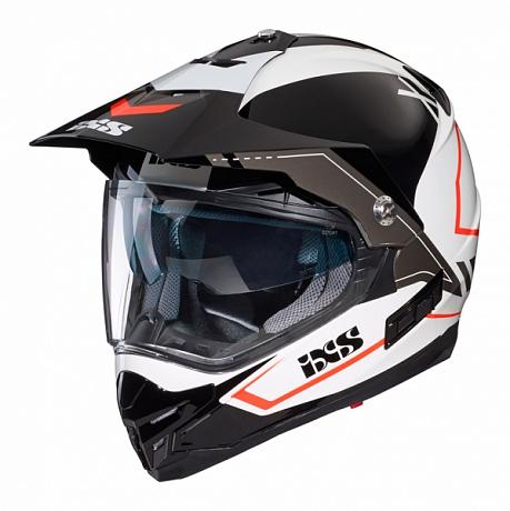 Шлем HX 207 2.0 IXS Бело-черно-красный