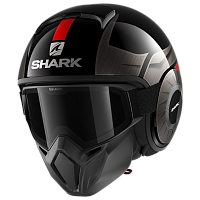 Шлем открытый Shark Street Drak Tribute Rm Black/Chrom/Red