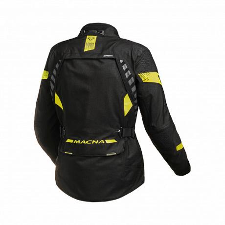 Мотокуртка женская текстиль Macna Ultimax черно-желтая XS