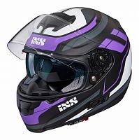  Шлем интеграл HX 215 2.0 IXS Черно-бело-фиолетовый