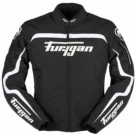 Мотокуртка Furygan DIABLO текстиль, черный/белый 2XL
