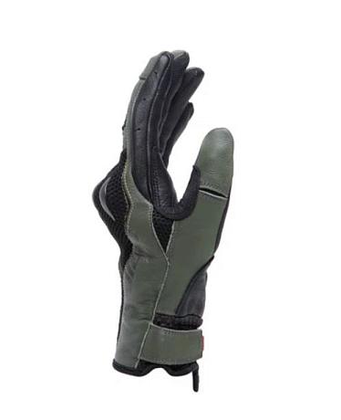 Перчатки комбинированные Dainese Karakum Ergo-Tek Black/Army-Green